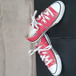 Converse, red, girls size 12
